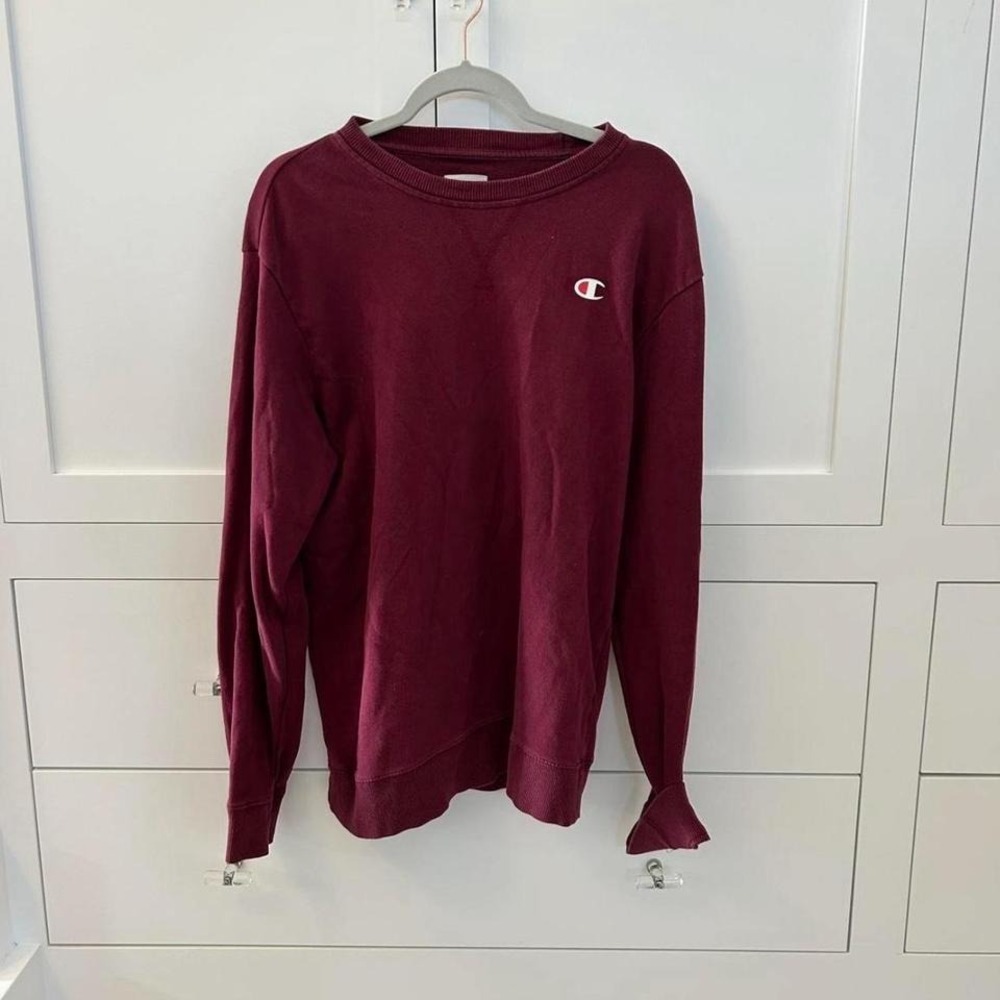 Y2K Vintage Burgundy Champion crewneck sweatshirt